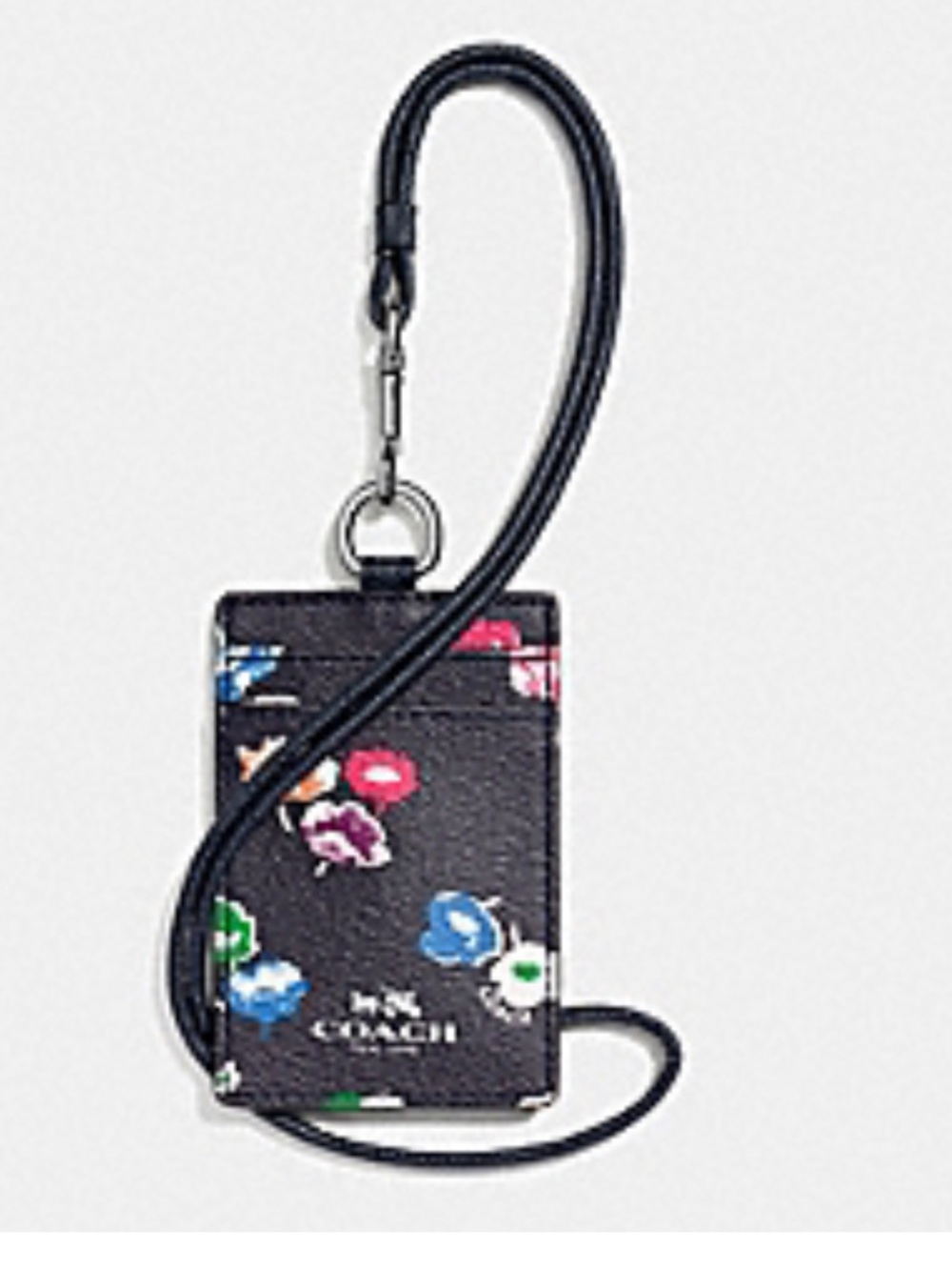 Coach Wildflower Lanyard Card Case